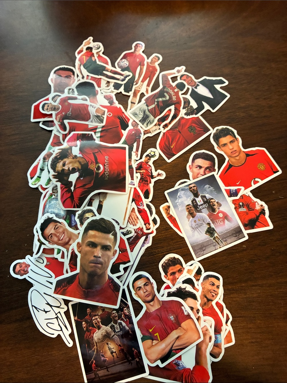 Ronaldo Career span - soccer/ futbol Player Sticker Pack - Premium Vinyl- 50 ct